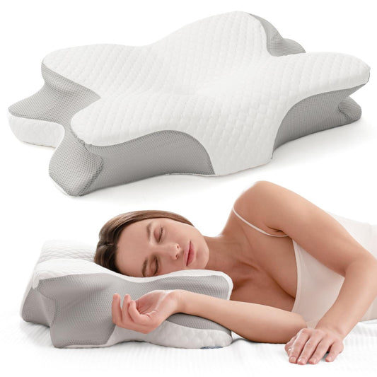 Ergonomic Cervical Memory Foam Pillow for Neck Pain Relief