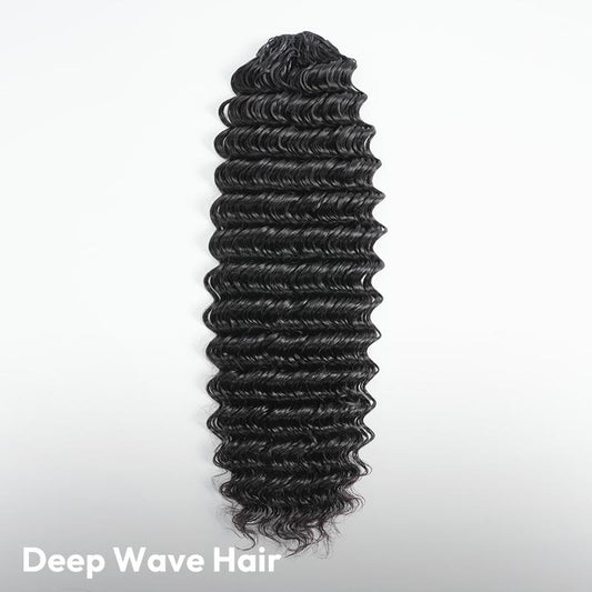 18" 120g Knotless Pre-Separated Burmese Curly Crochet Hair - Lightweight Remy 3C4A Natural Human Hair Extensions for Women