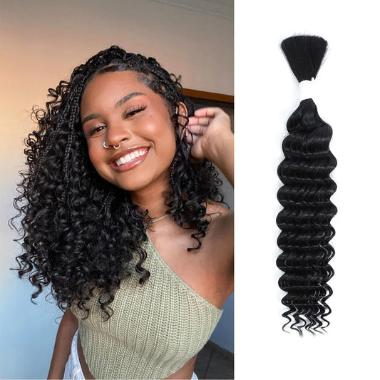 18" 120g Knotless Pre-Separated Burmese Curly Crochet Hair - Lightweight Remy 3C4A Natural Human Hair Extensions for Women