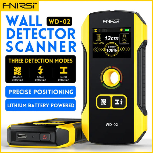 Upgraded 360° Stud Finder – 3-in-1 Wall Scanner for Wood, Metal, & AC Wires, TFT Display, Positioning Hole, Accurate Detection